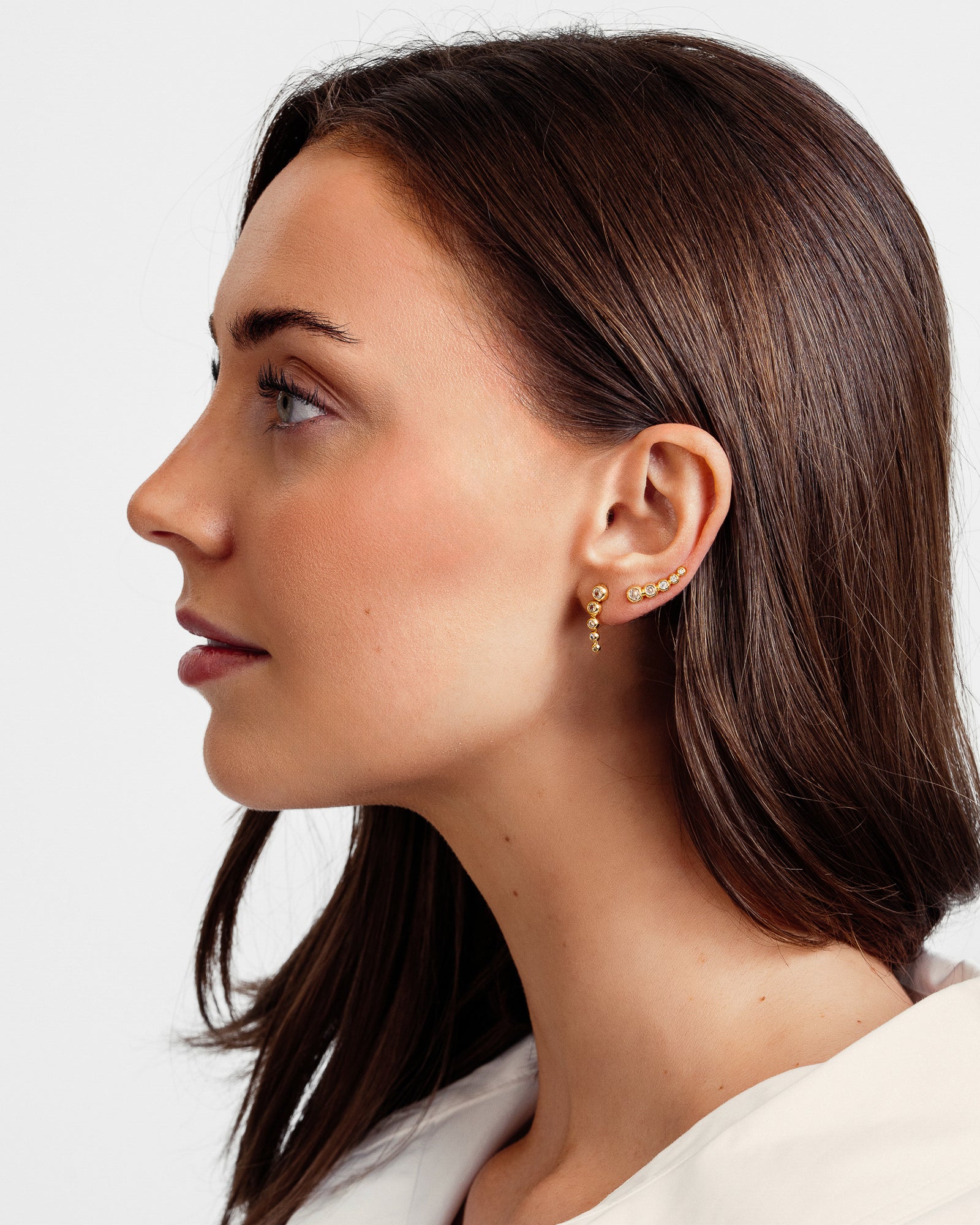 London Drop Øreringe - Forgyldt