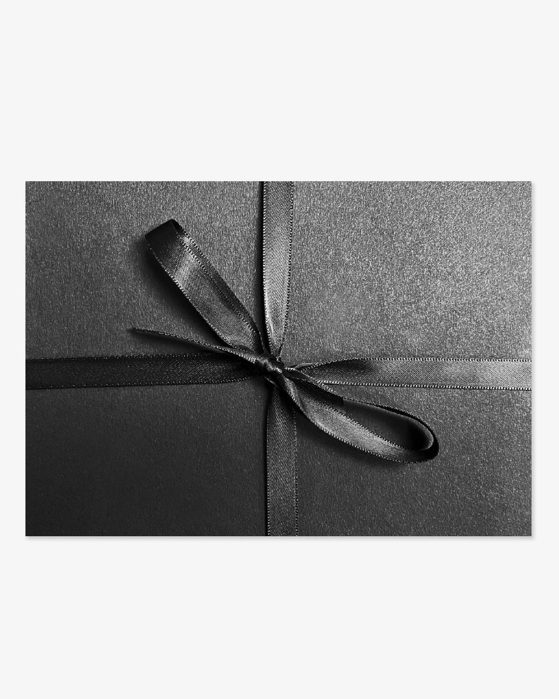 Gratulationskort med kuvert - Svart