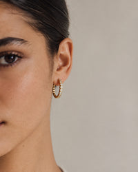 Lili Maria Zirkonia Øreringe Stor Hoop