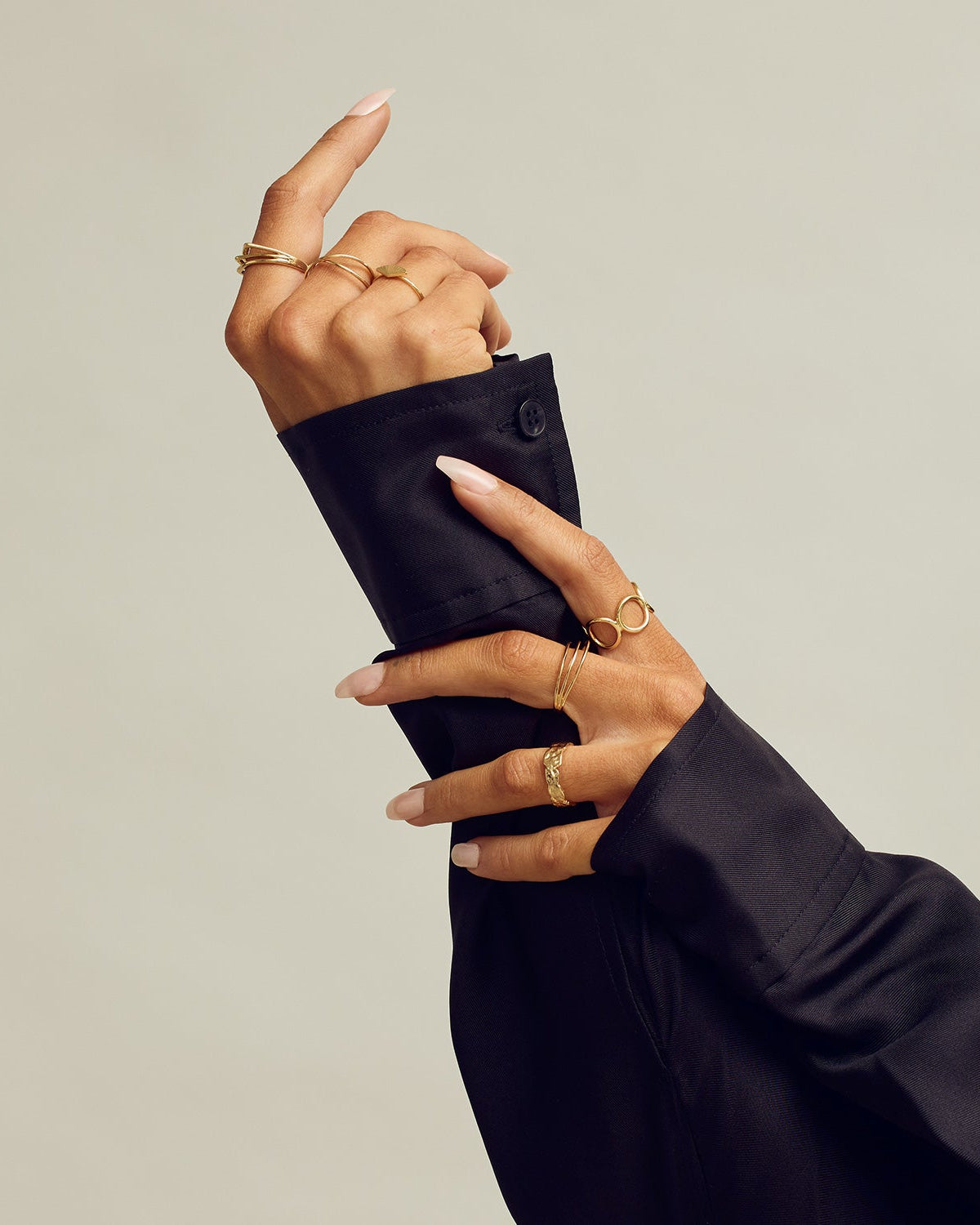 Nina Ring - 18 carat gold plated