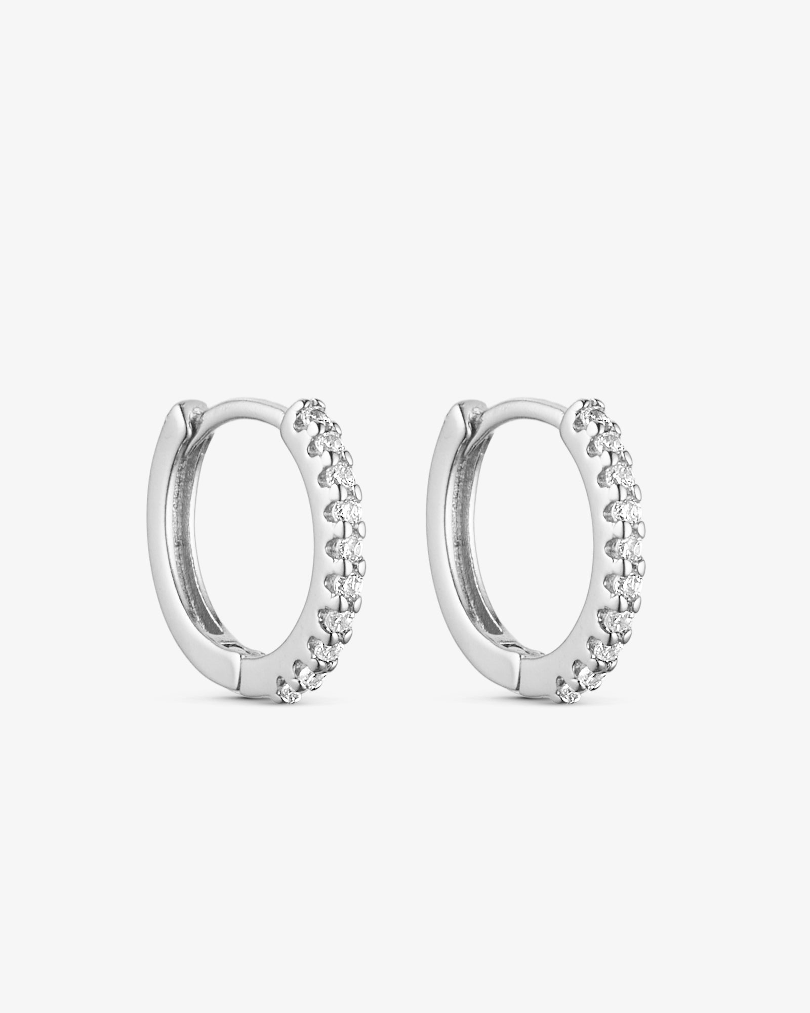 Elin Earrings - Zirconia - 18 carat gold plated