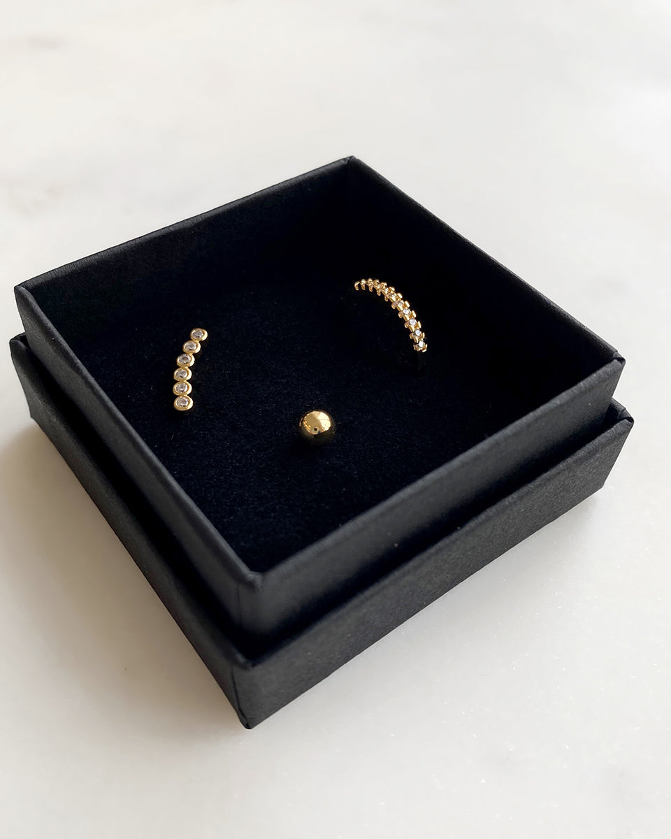 Beate Single Box - 18 karat forgyldt