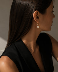 Lea Perle Øreringe