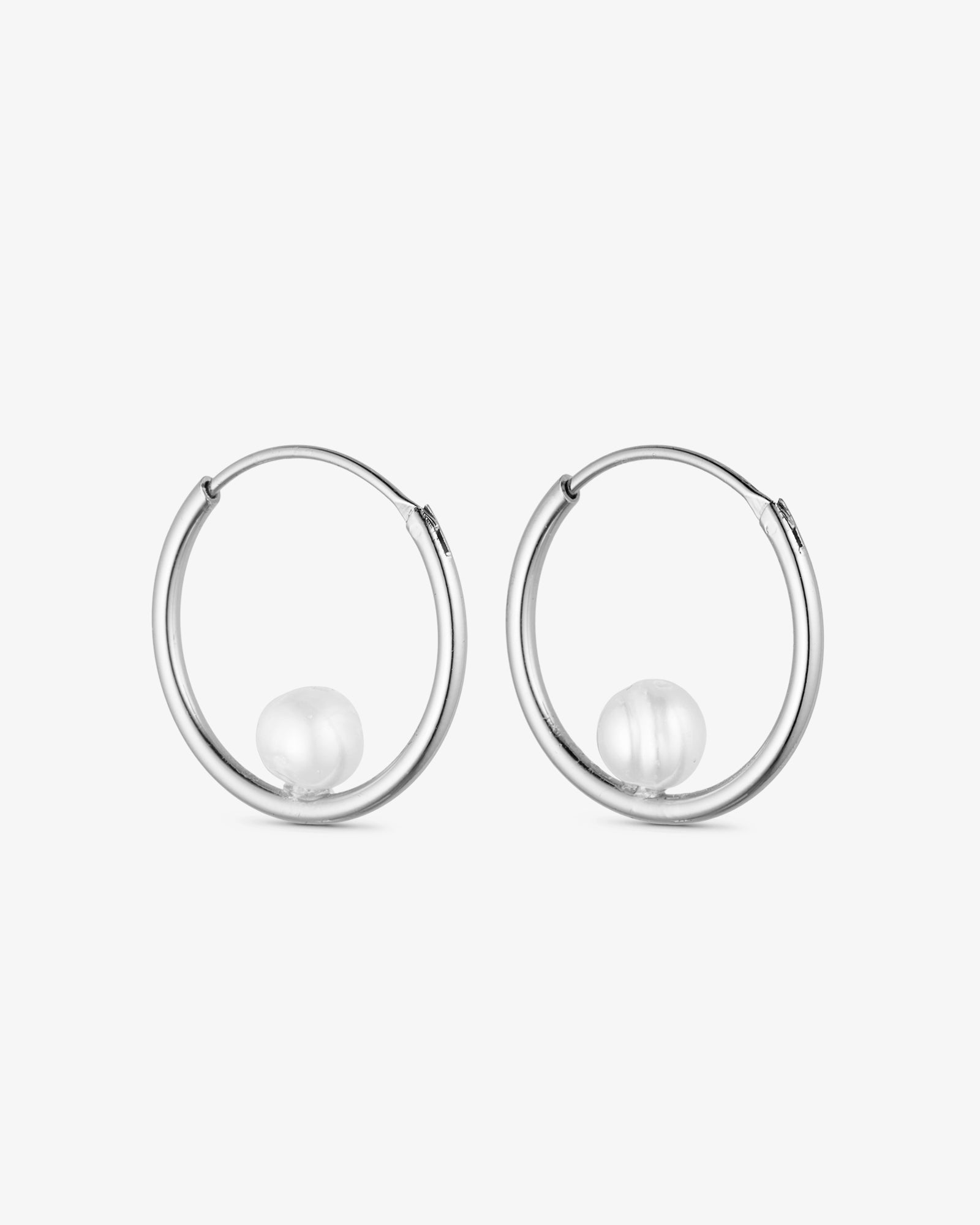 Vega Hoop Earrings - Silver Plated