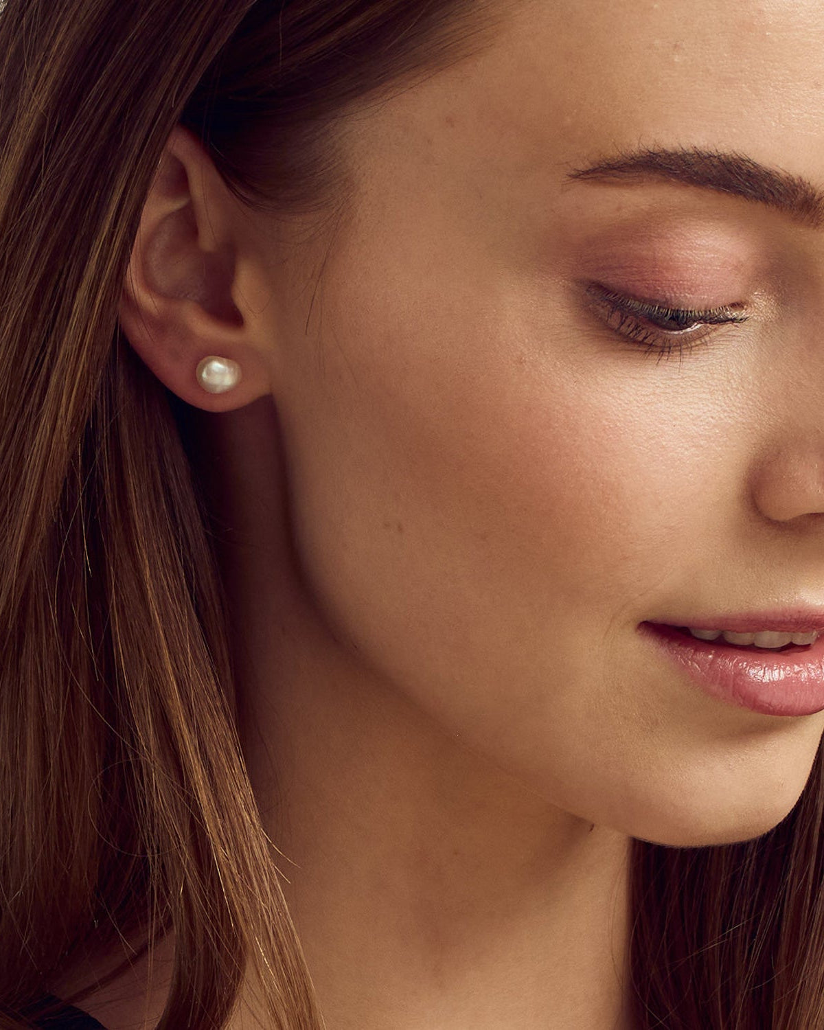 Vega Perle Ørestikkere - 18 karat forgyldt