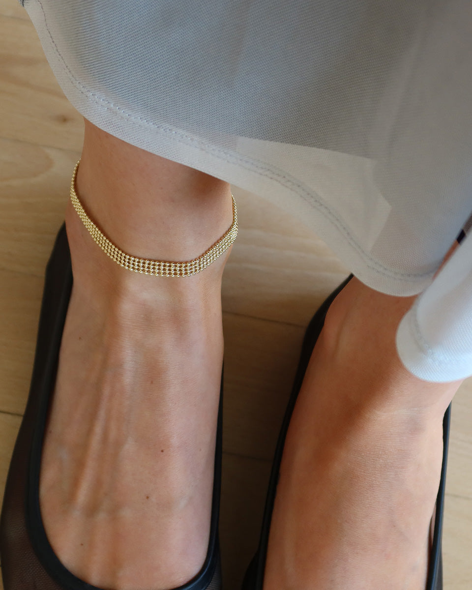 Eden Ankelkæde - 18 karat forgyldt