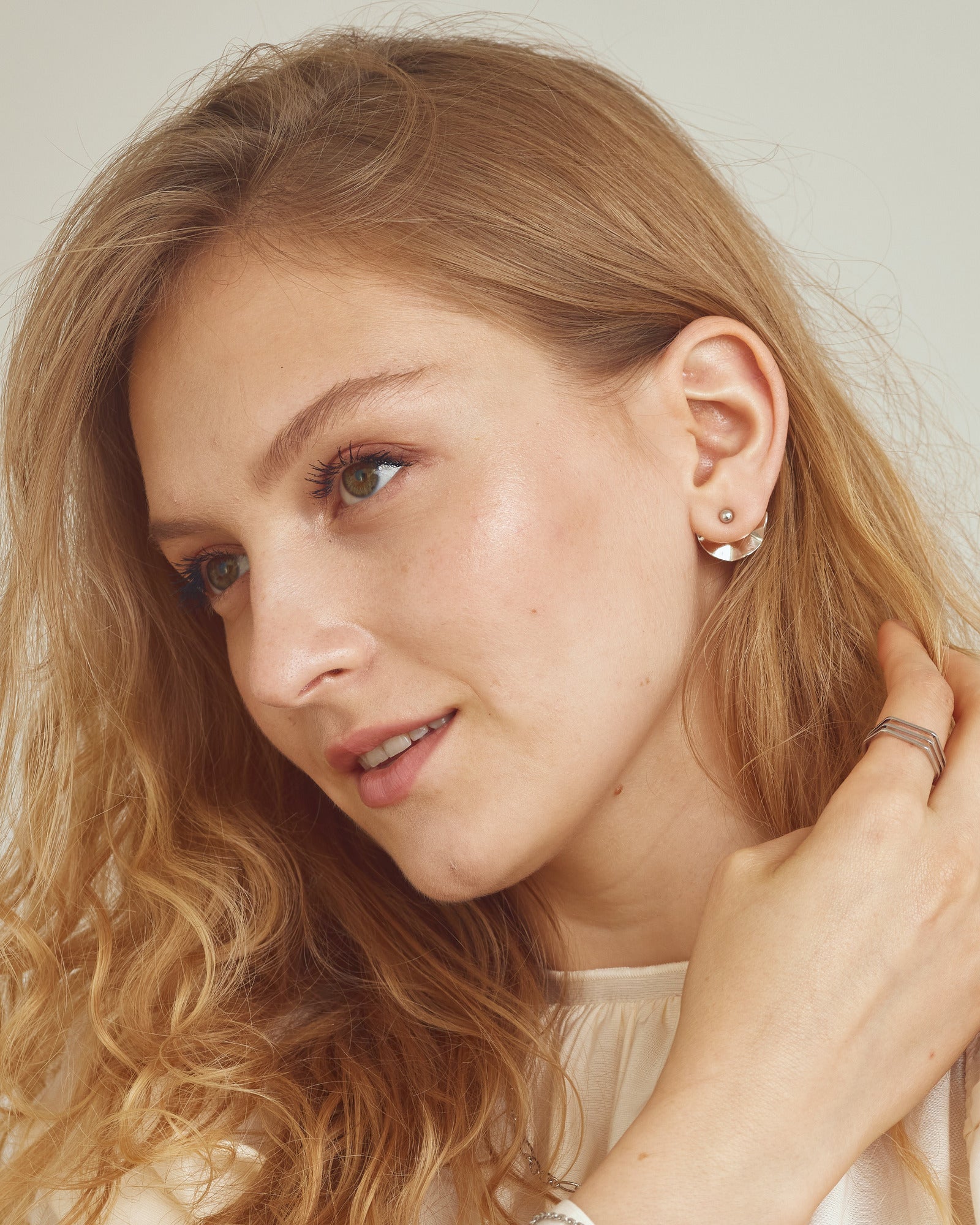 Elvira Øreringe - Sølvbelagt