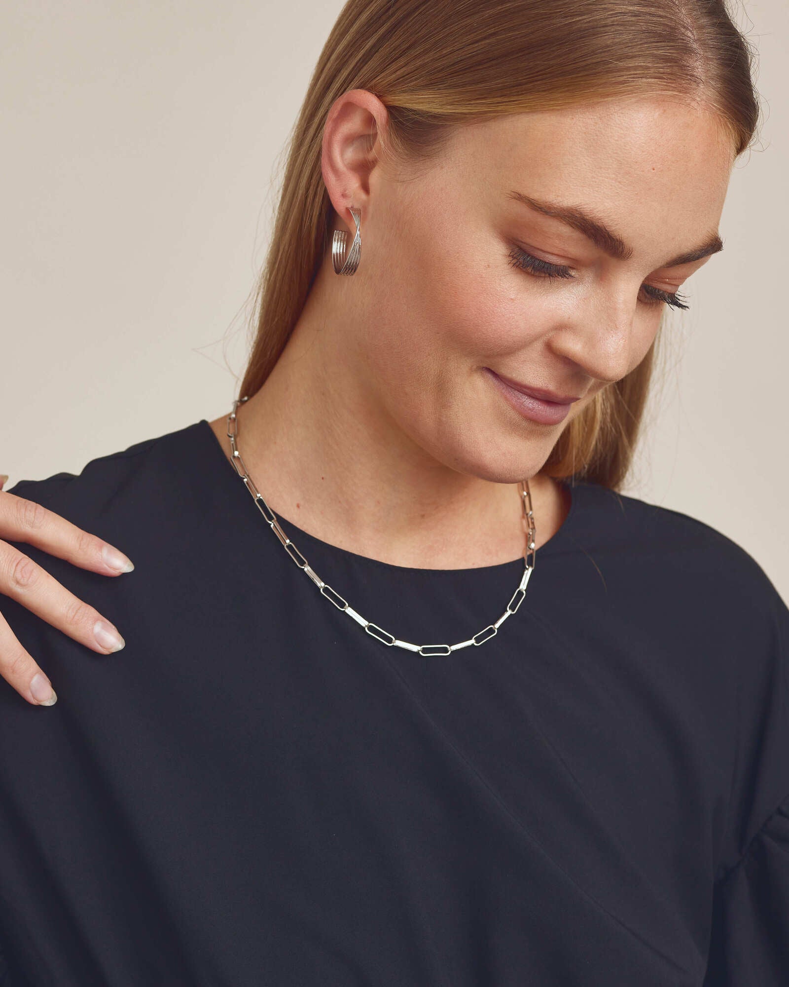 Carla Necklace - Silver Plated