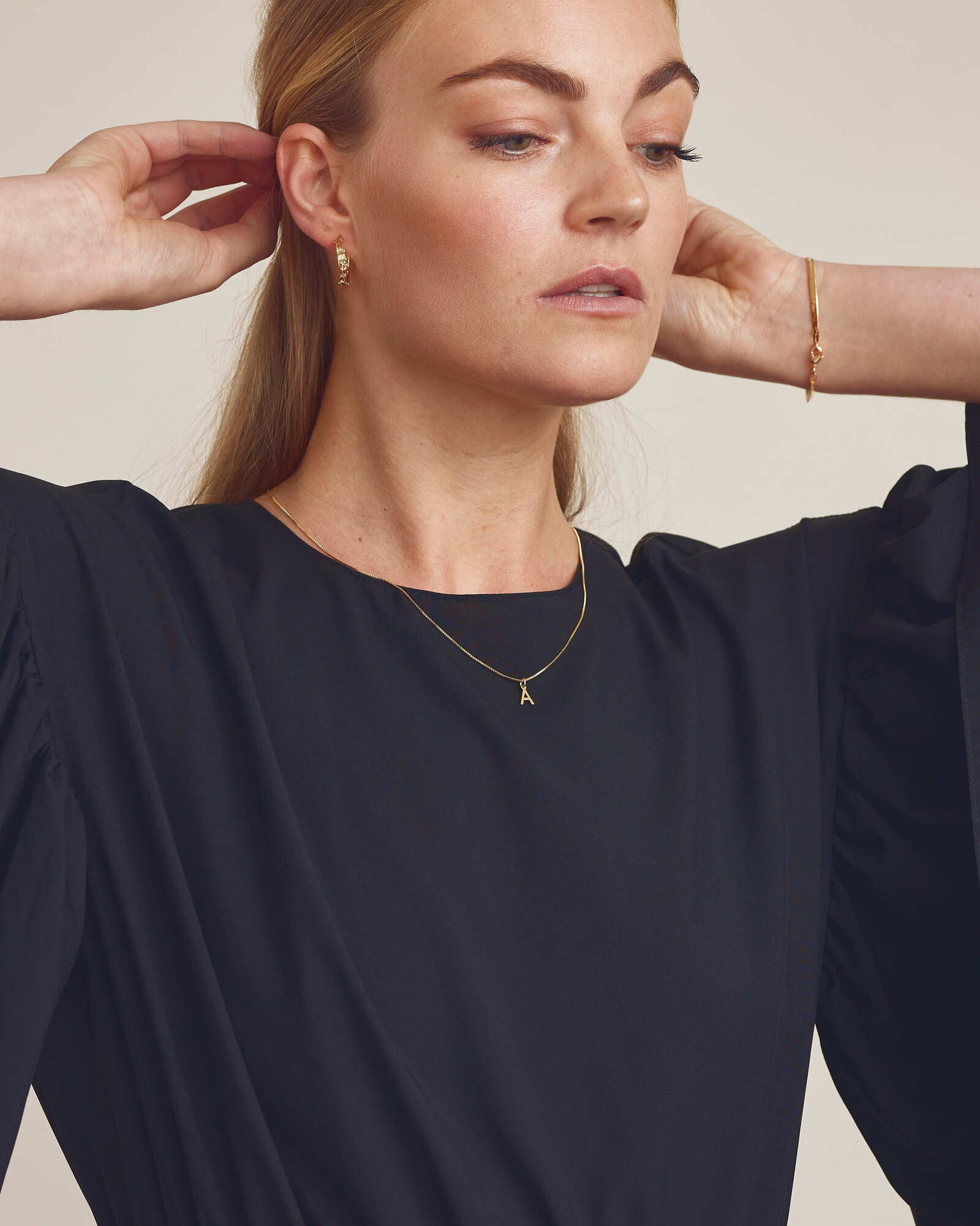 Bogstav Vedhæng A-Z - 18 karat forgyldt