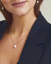 Lea Perle Halskæde - Forgyldt