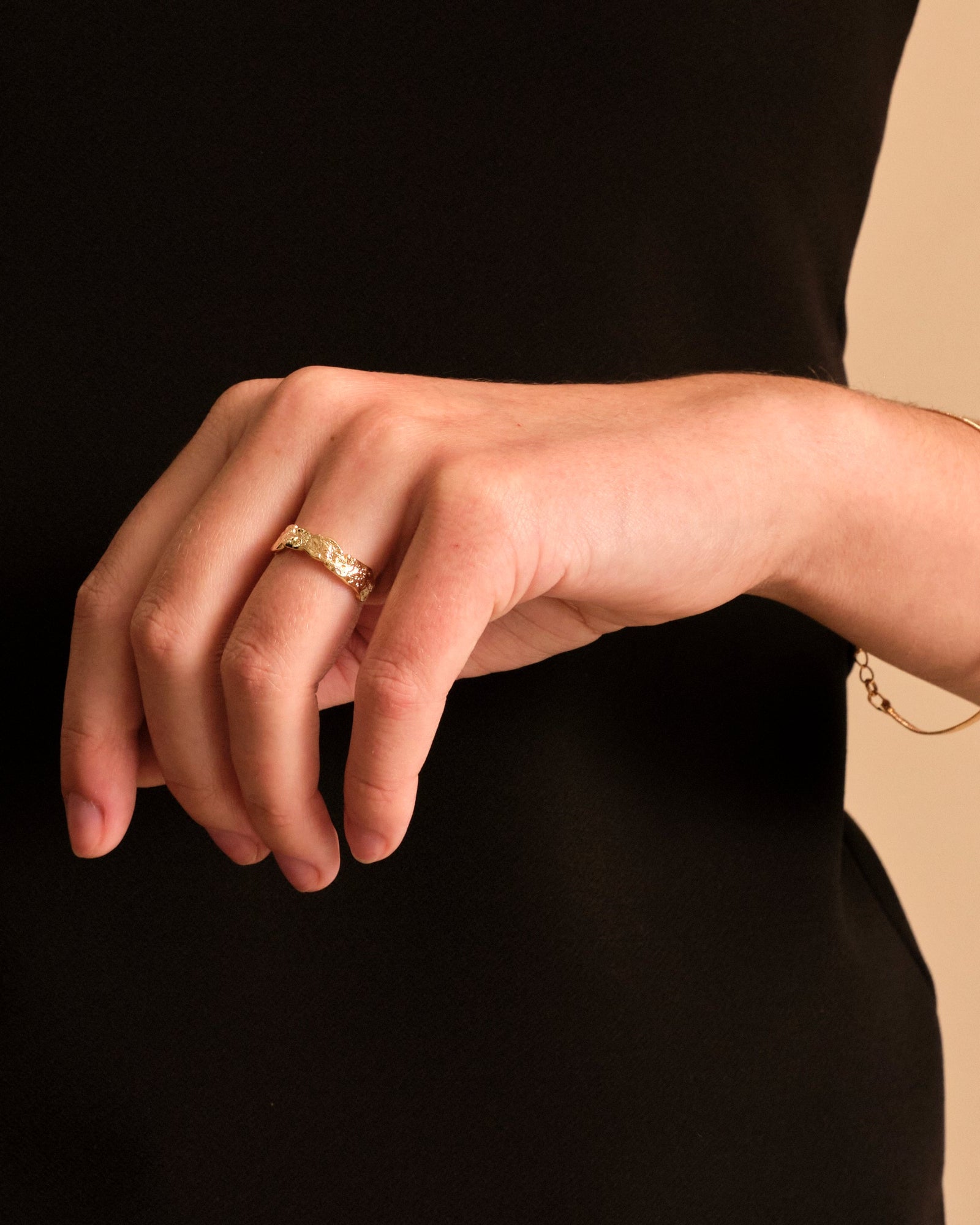 Nina Ring - 18 carat gold plated