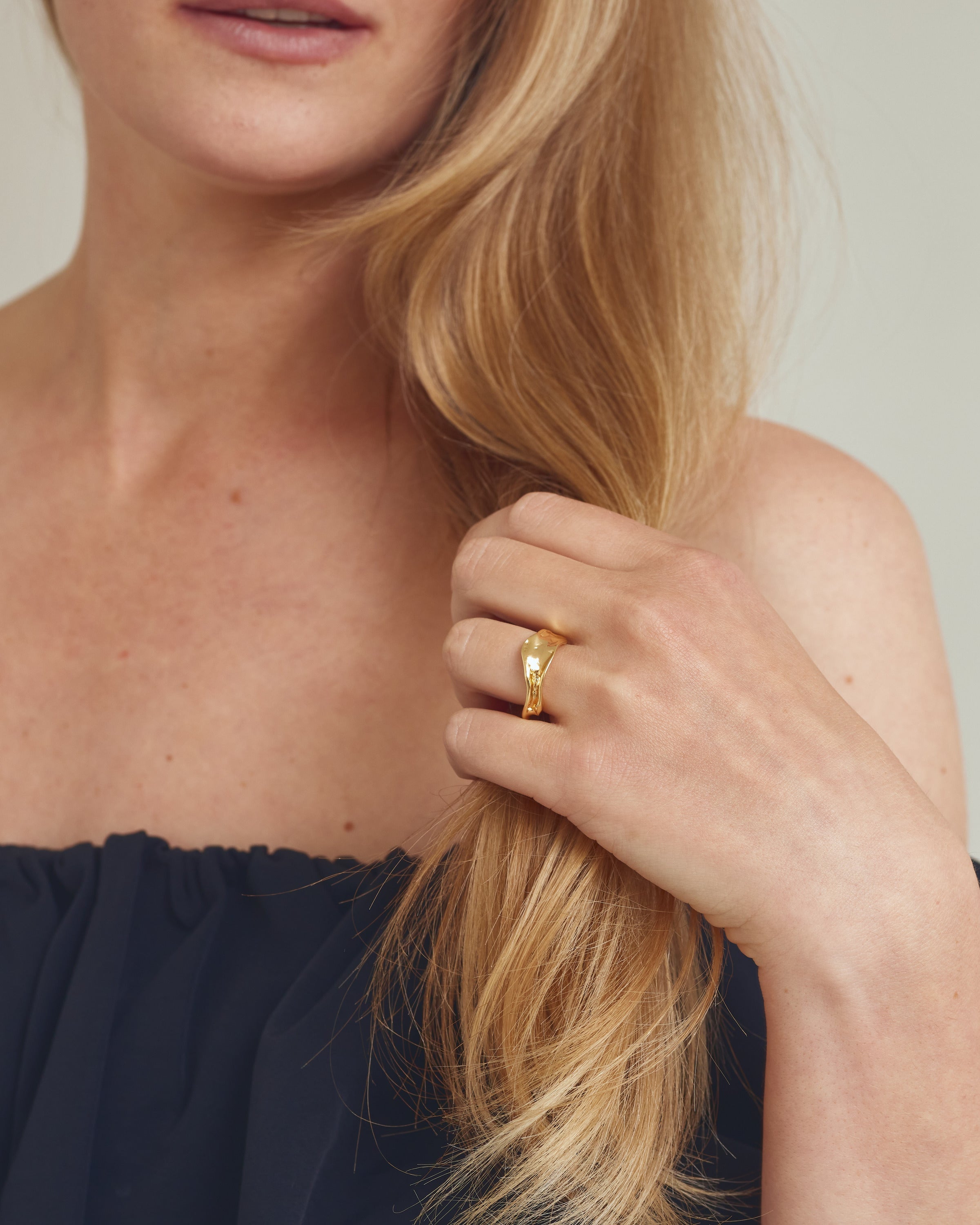 Ofelia Ring - 18 karat forgyldt