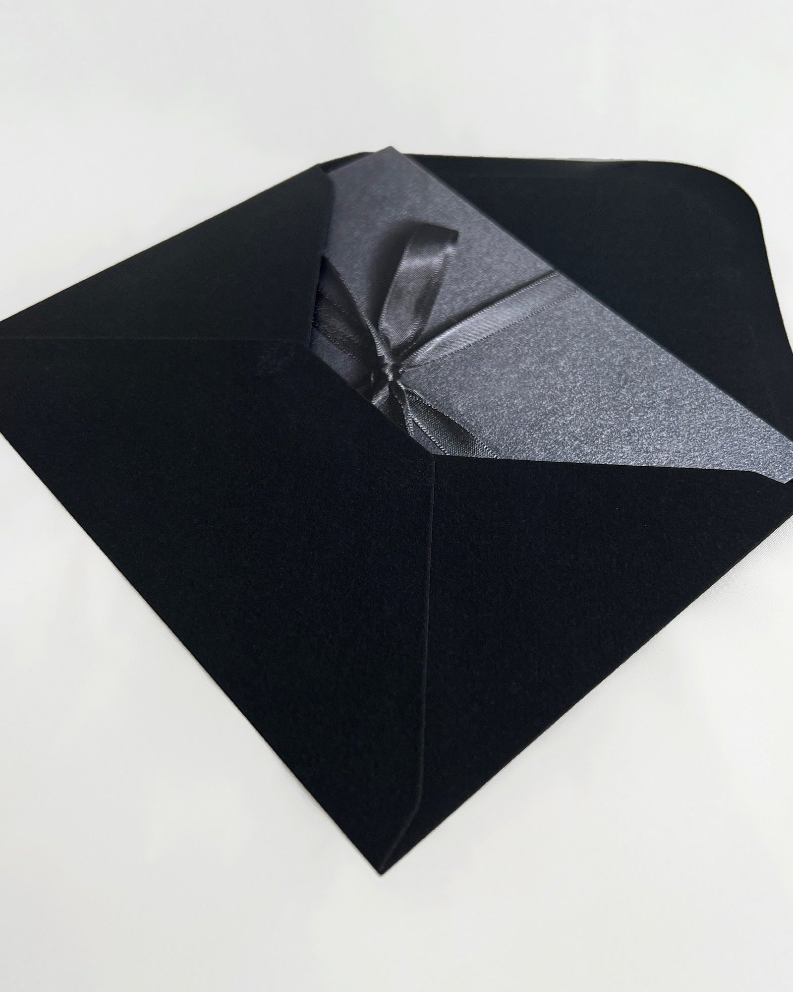 Gratulationskort med kuvert - Svart