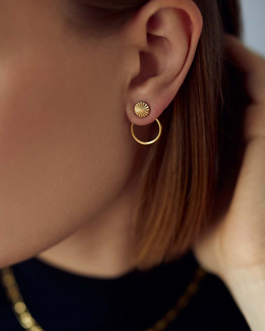 Grace Smykkesæt - Scarlett Øreringe / Scarlett Ring - 18 karat forgyldt