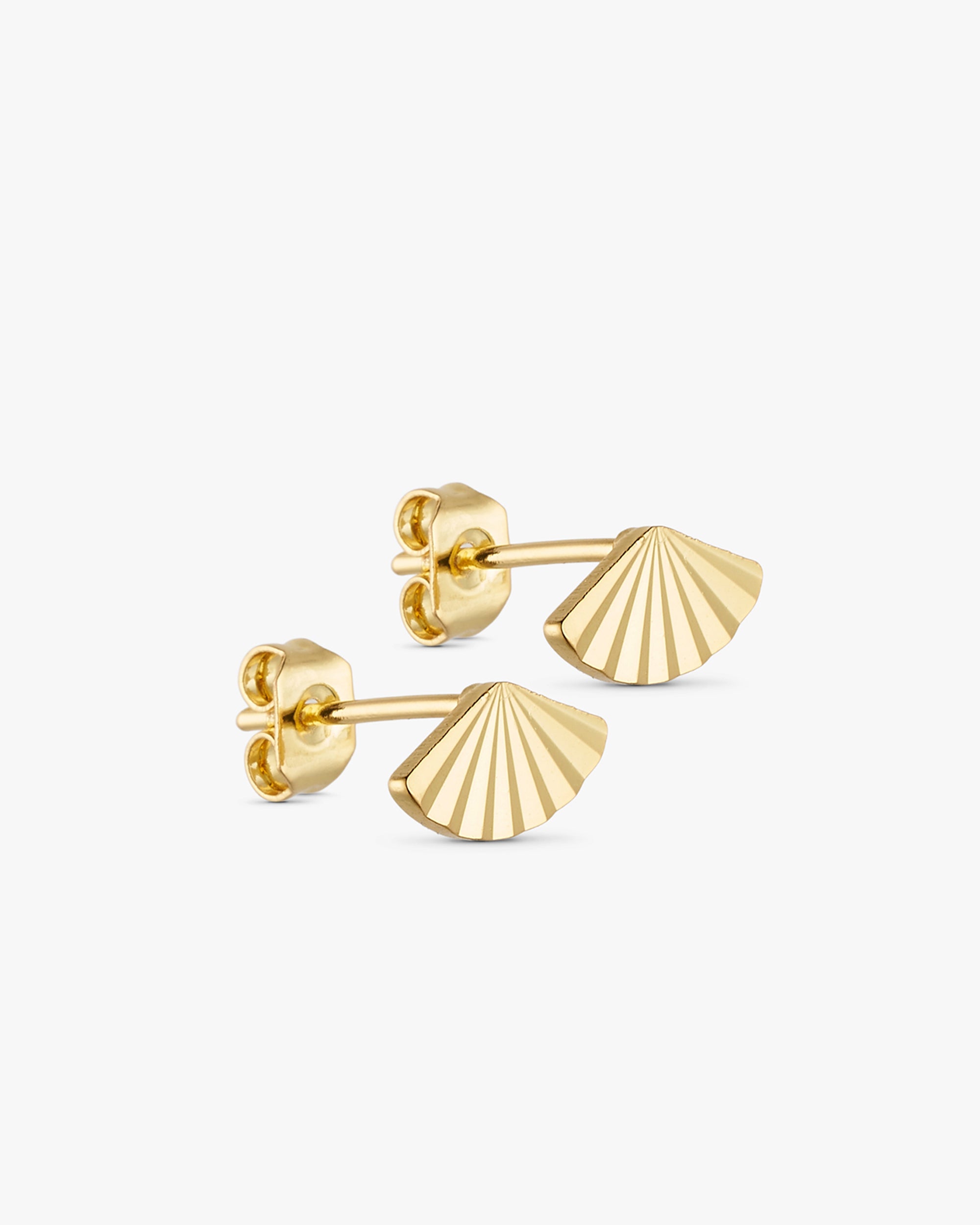 Luna Stud Earrings - 18 carat gold plated