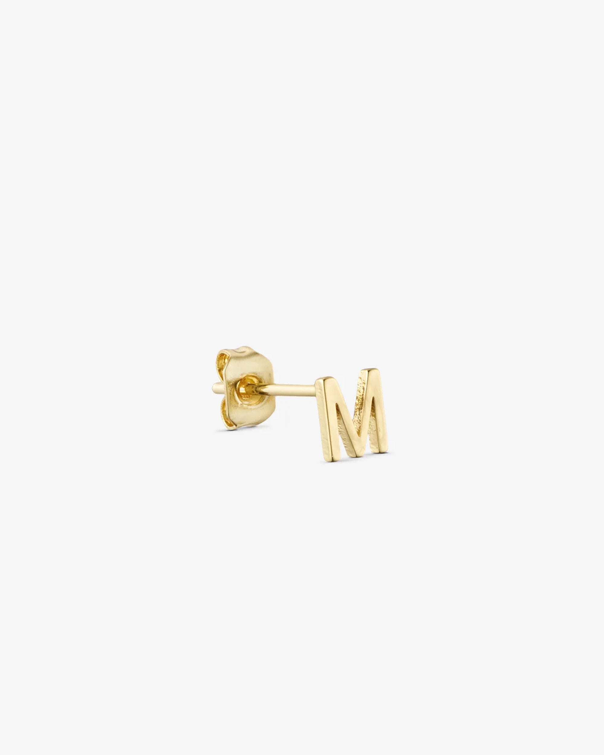 Letter Earring A-Z - 18 carat gold plated