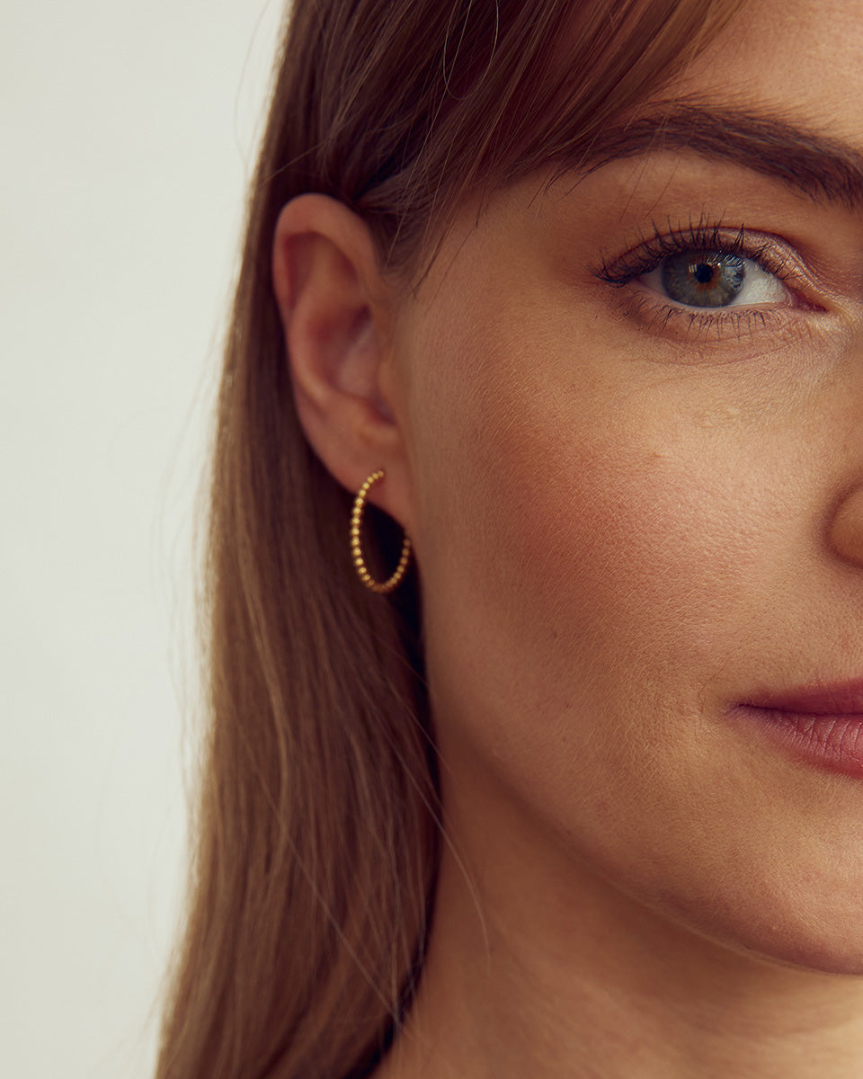 London Earrings MEDIUM - 18 carat gold plated