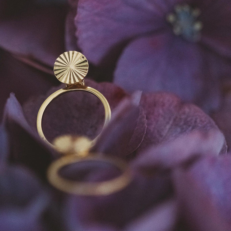 Smykkesæt - Scarlett Øreringe / Scarlett Ring - 18 karat forgyldt