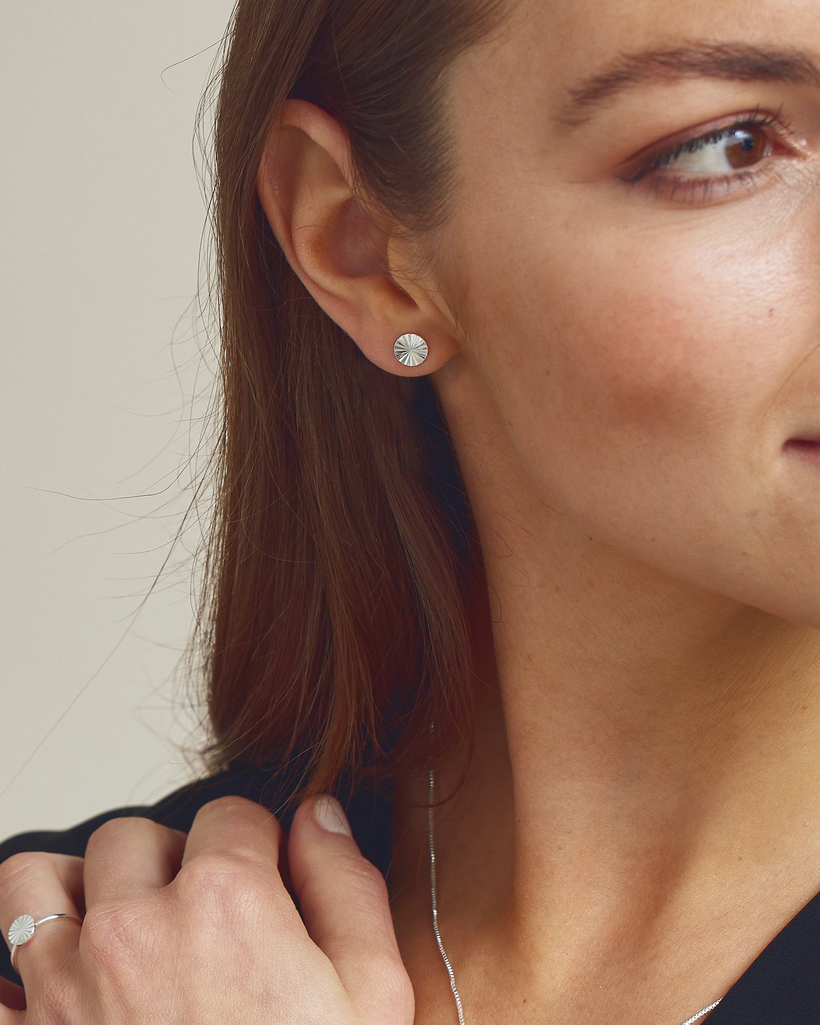 Scarlett Stud Earrings - Silver Plated