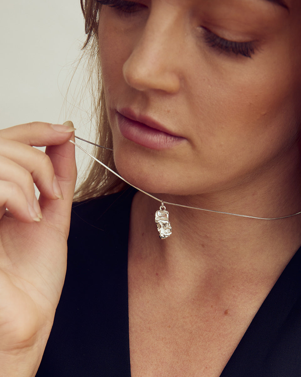 Noelle Necklace - Silver Plated