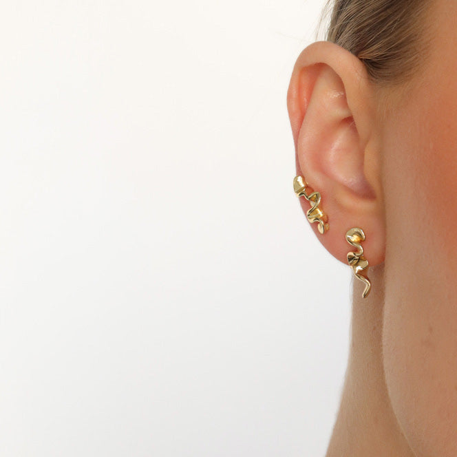 <tc>Jewelry set - Scarlett Necklace / Scarlett Earrings / Scarlett Ring - 18 carat gold plated</tc>