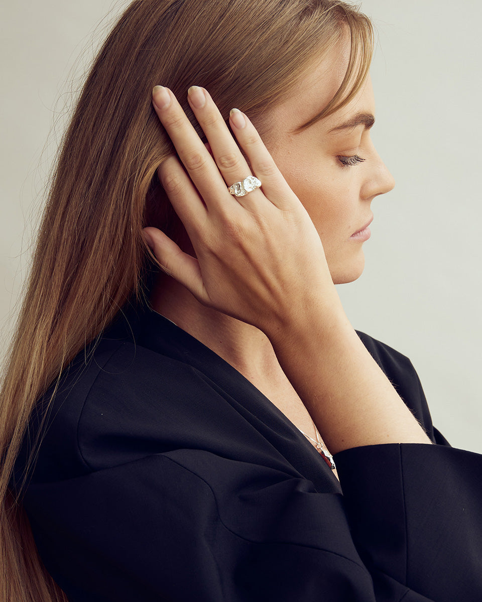 Noelle Ring - Silverpläterad