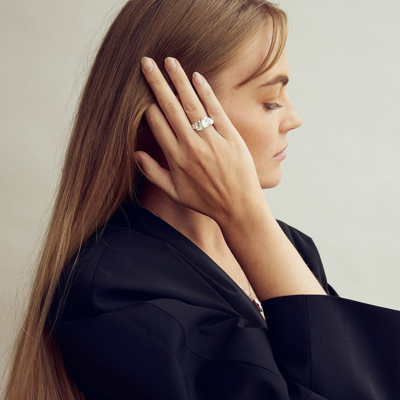 Noelle Ring - Sølvbelagt