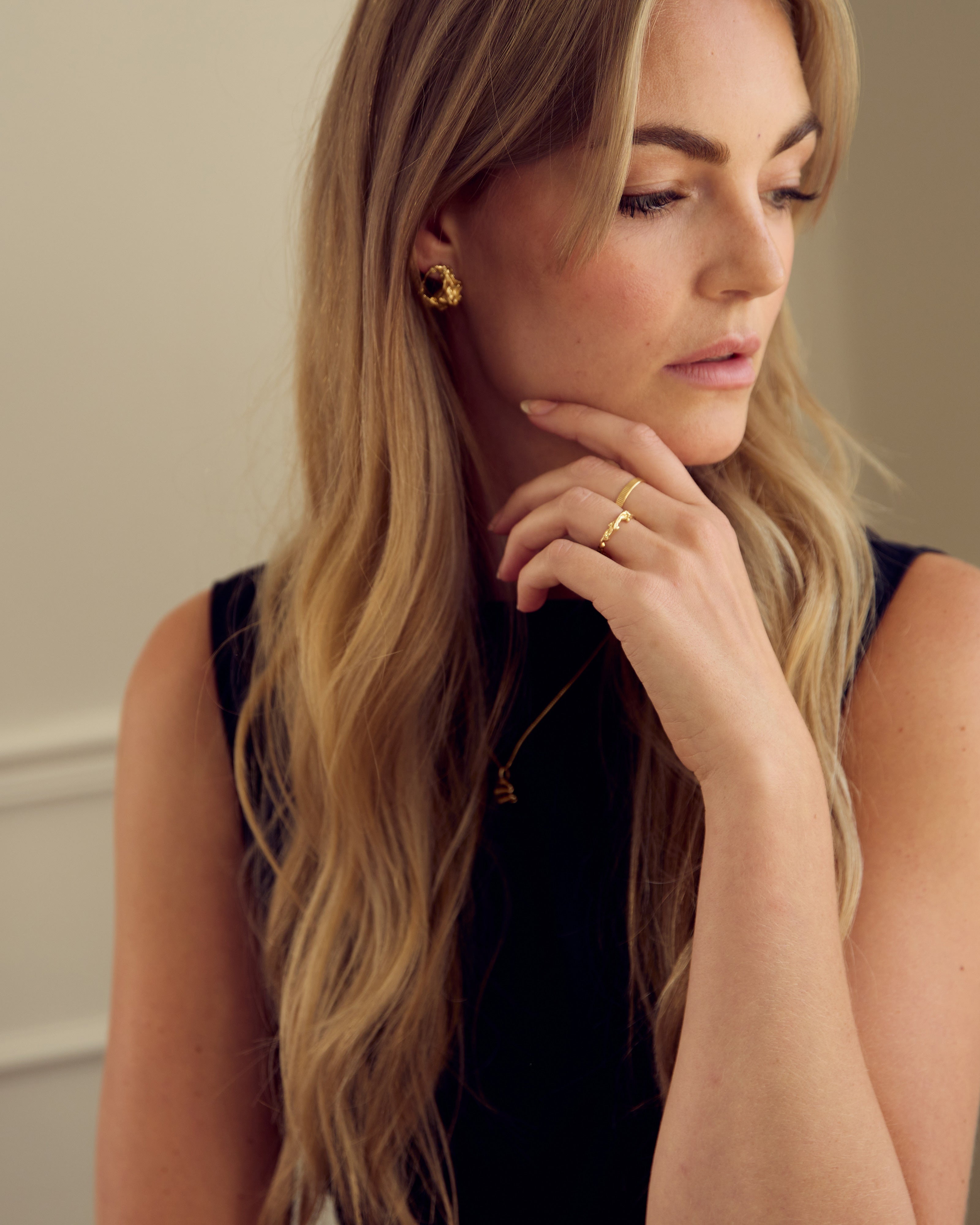 Noelle Ring - 18 karat guldpläterad