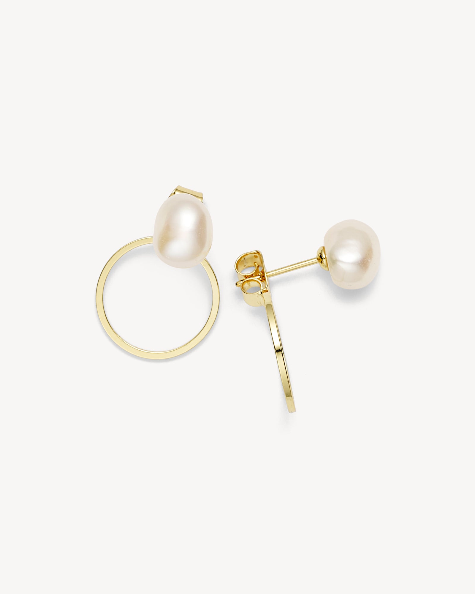 Vega Perle Øreringe - Forgyldt