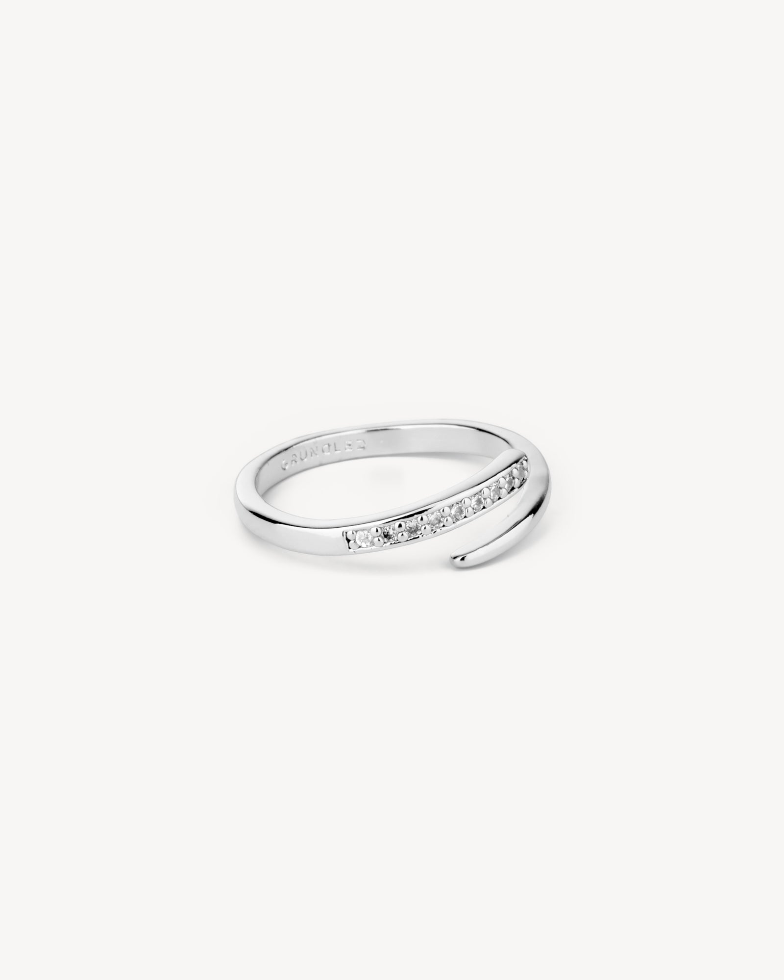 Elin Ring - Zirkonia - Sølvbelagt