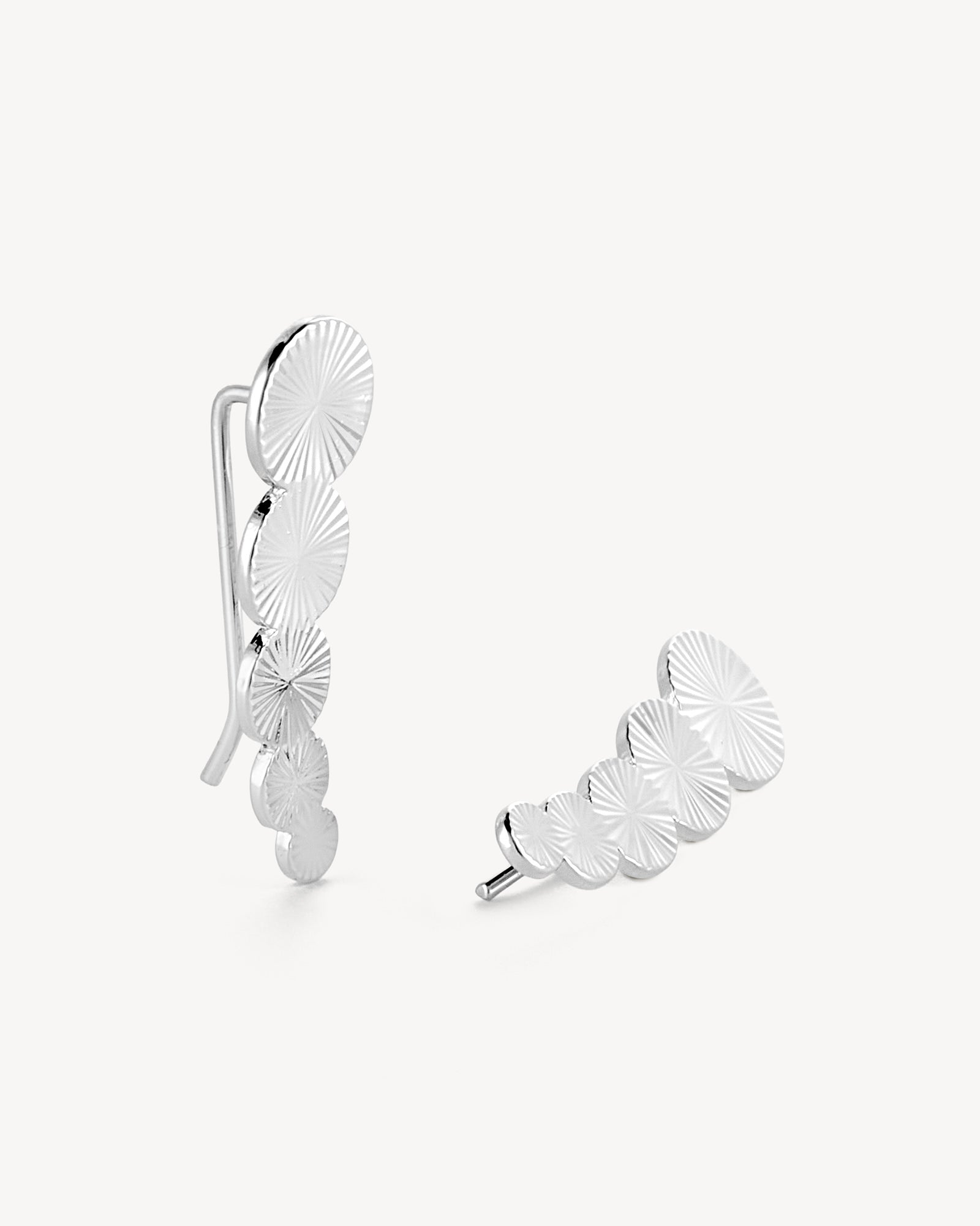 Scarlett Climber Øreringe - Sølvbelagt