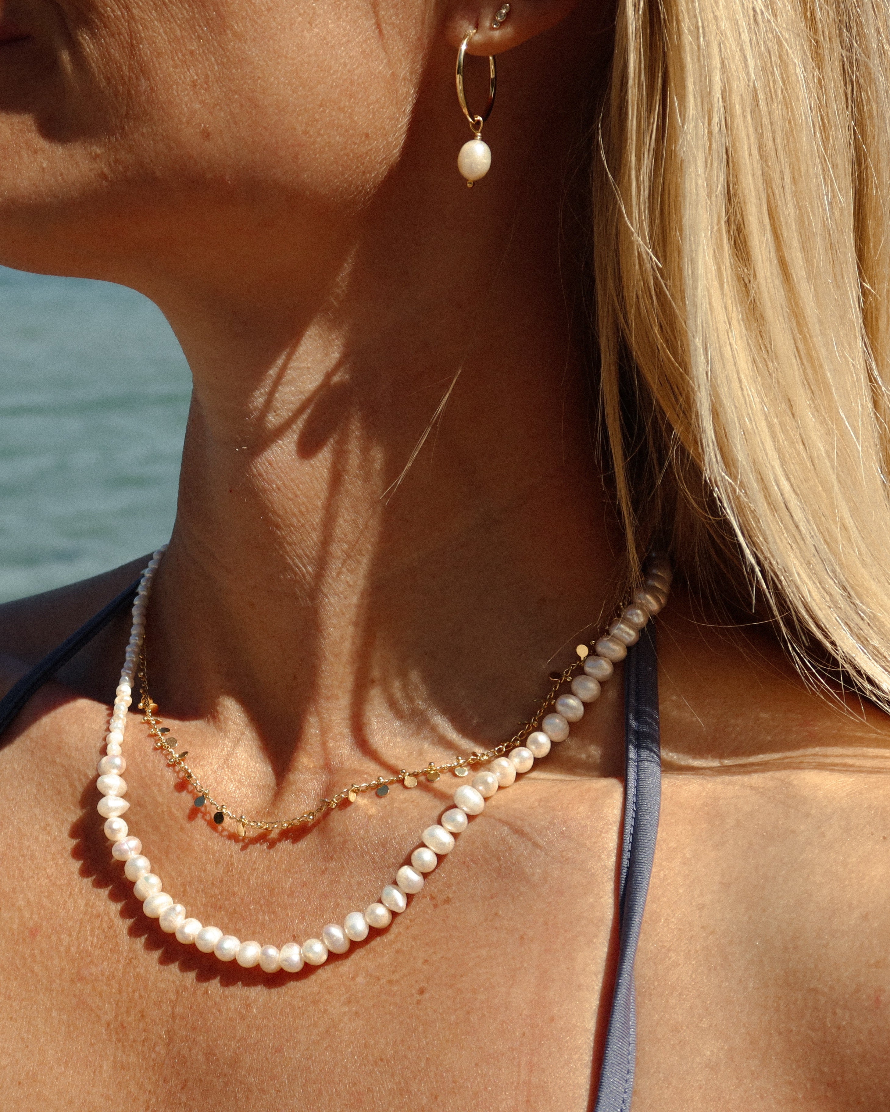 Vega Necklace - 18 carat gold plated
