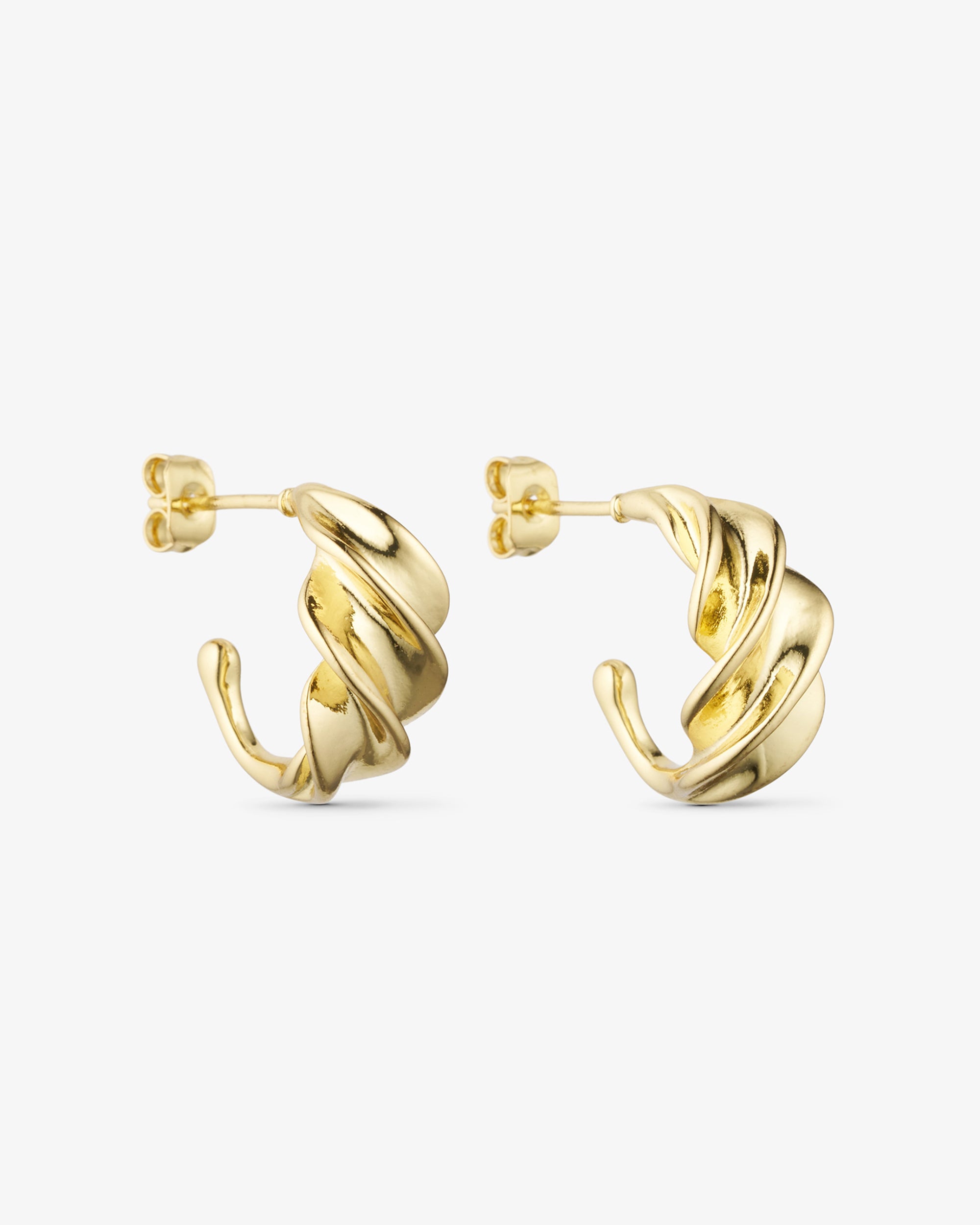 Vega Stud Earrings - 18 carat gold plated