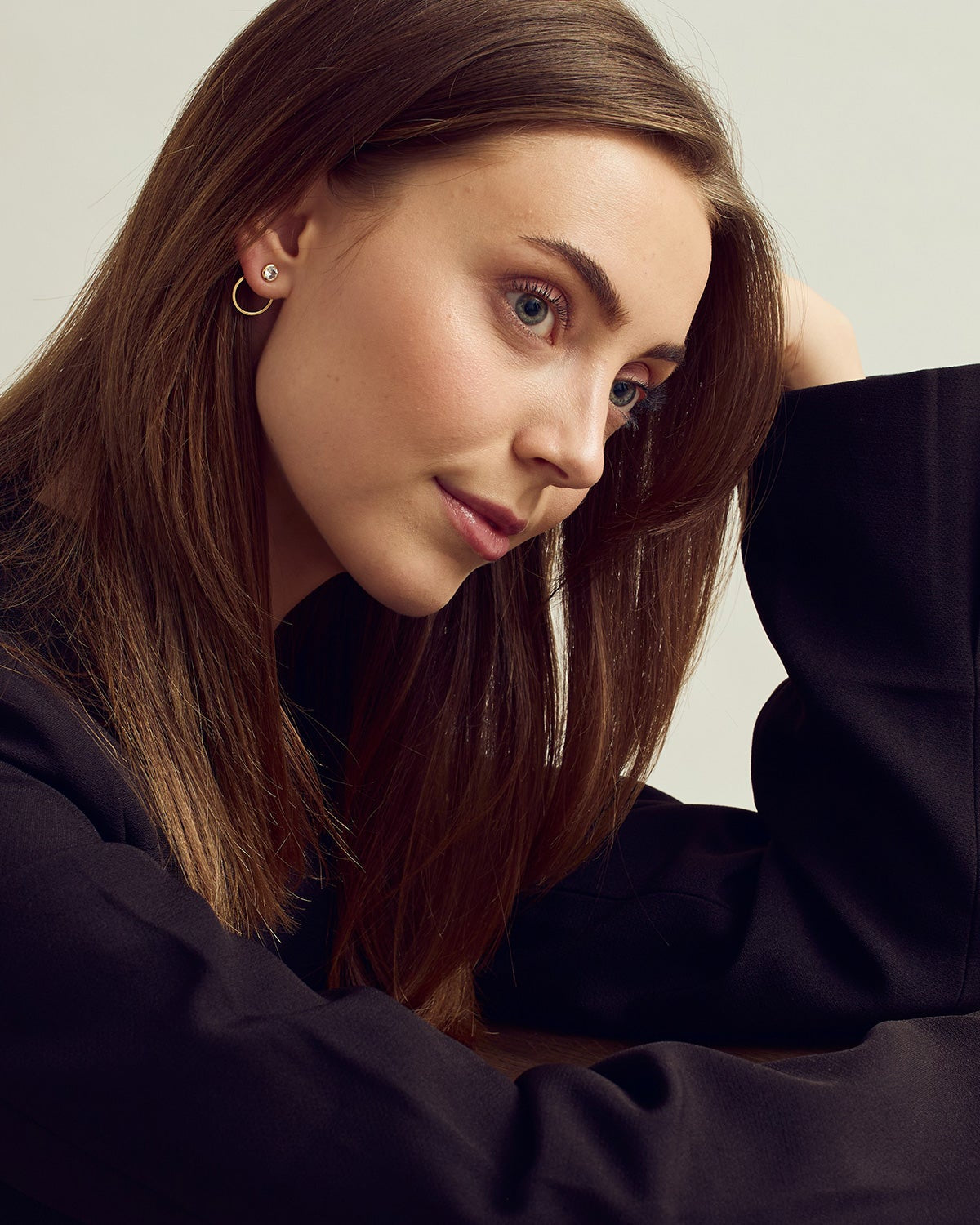 <tc>Smyckesset - Agnes Halsband / Agnes Örhängen - 18 karat guldpläterad</tc>