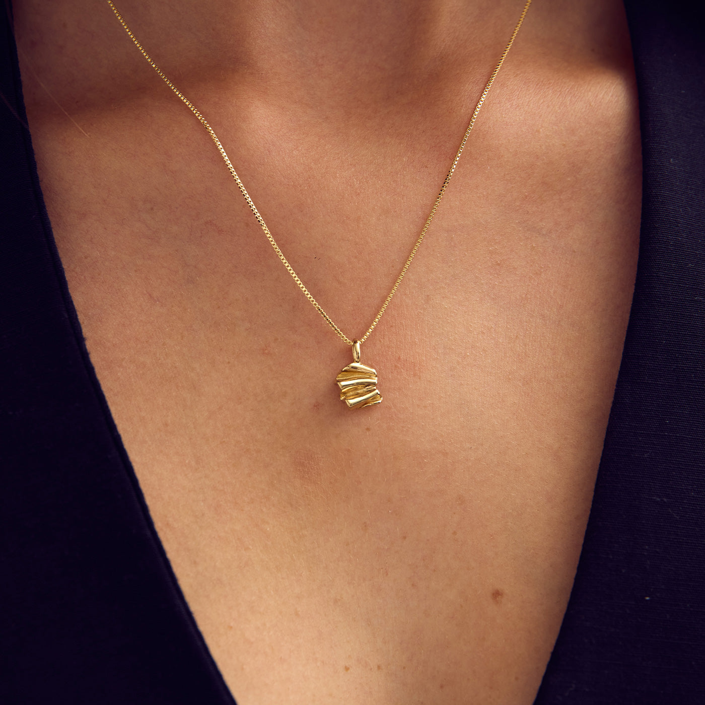 Agnes Necklace - Zirconia - 18 carat gold plated