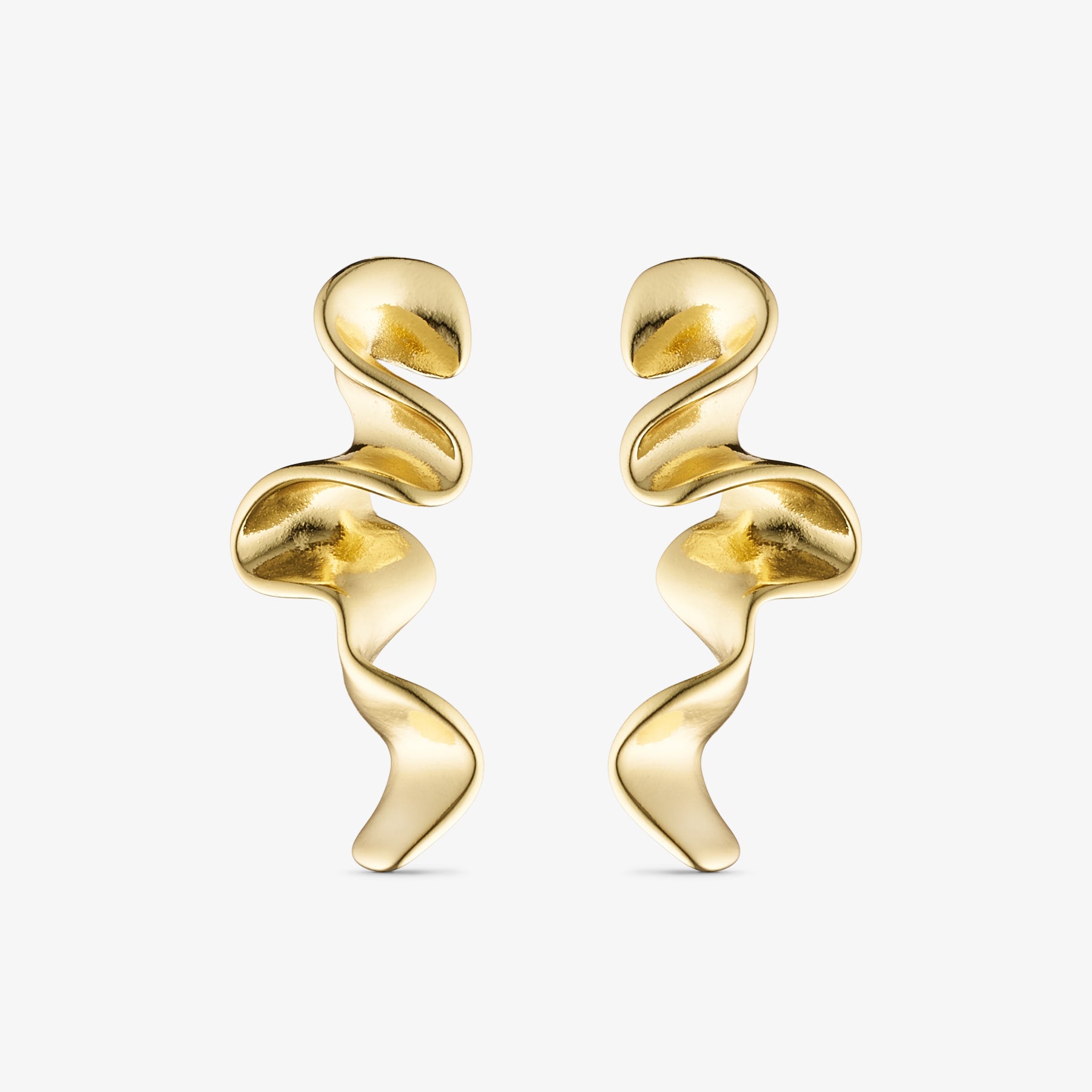 Vega Stud Earrings - 18 carat gold plated