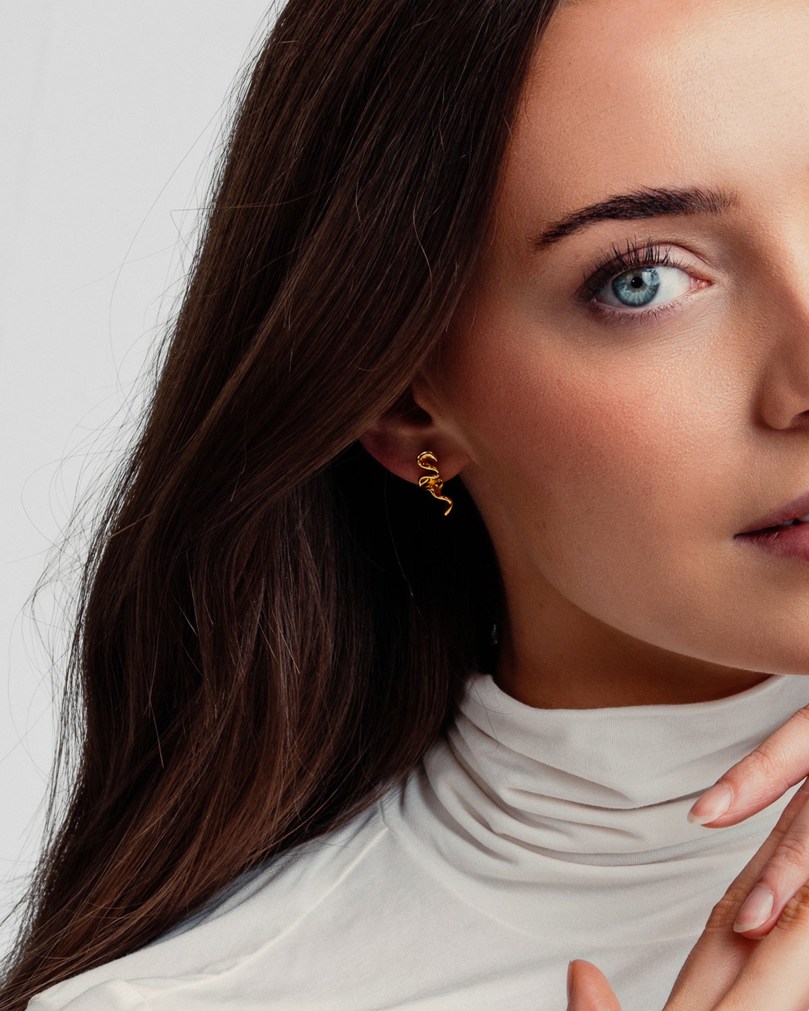 Caroline Øreringe Lille - 18 karat forgyldt