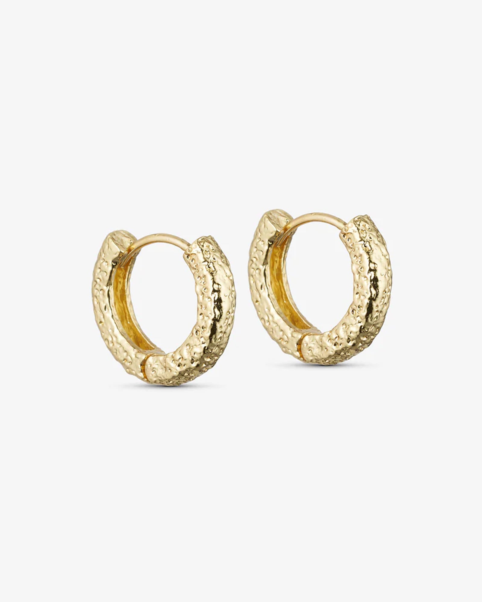 Dalia Øreringe Stor Hoop - 18 karat forgyldt