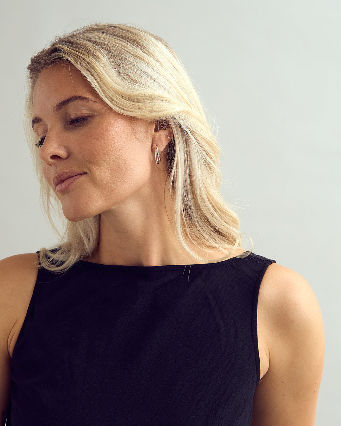 Iris Earrings - Silver Plated