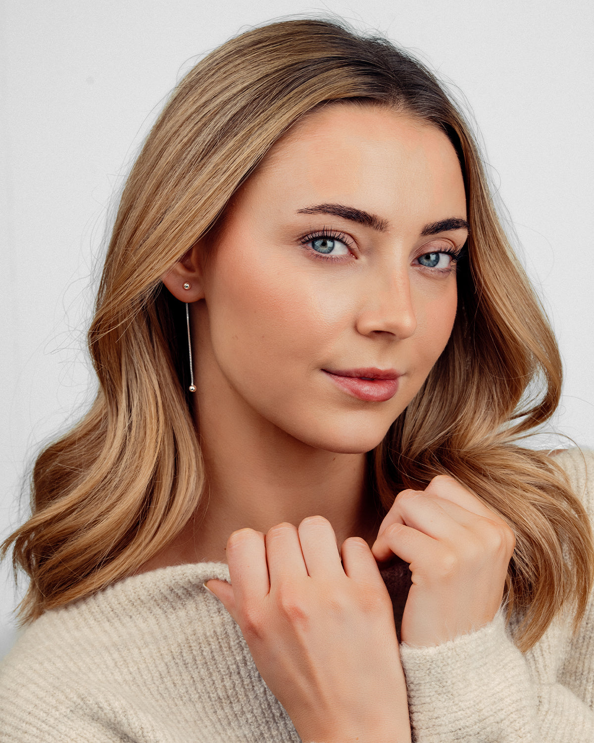 Eva Drop Øreringe - Sølvbelagt