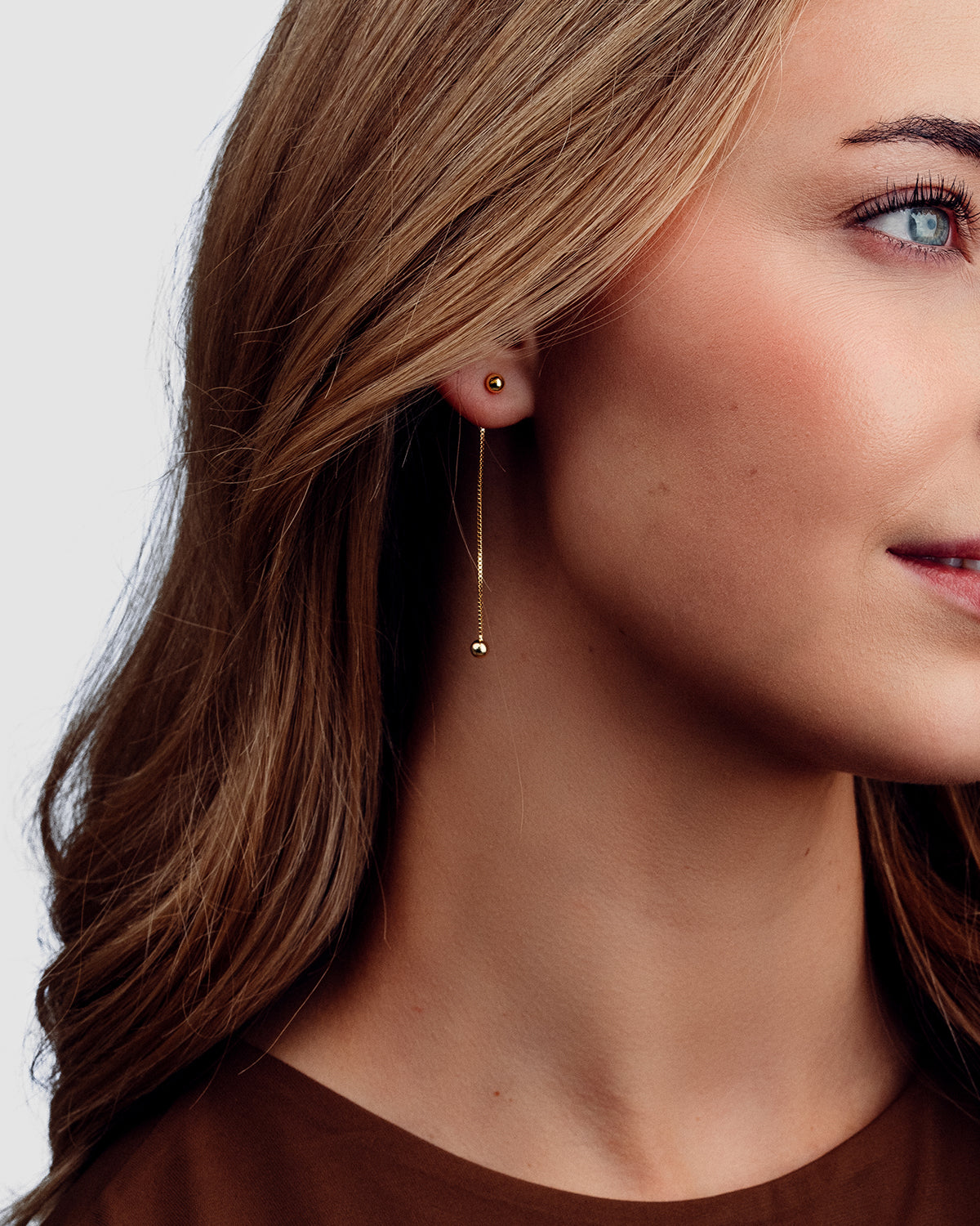 Eva Drop Øreringe - 18 karat forgyldt