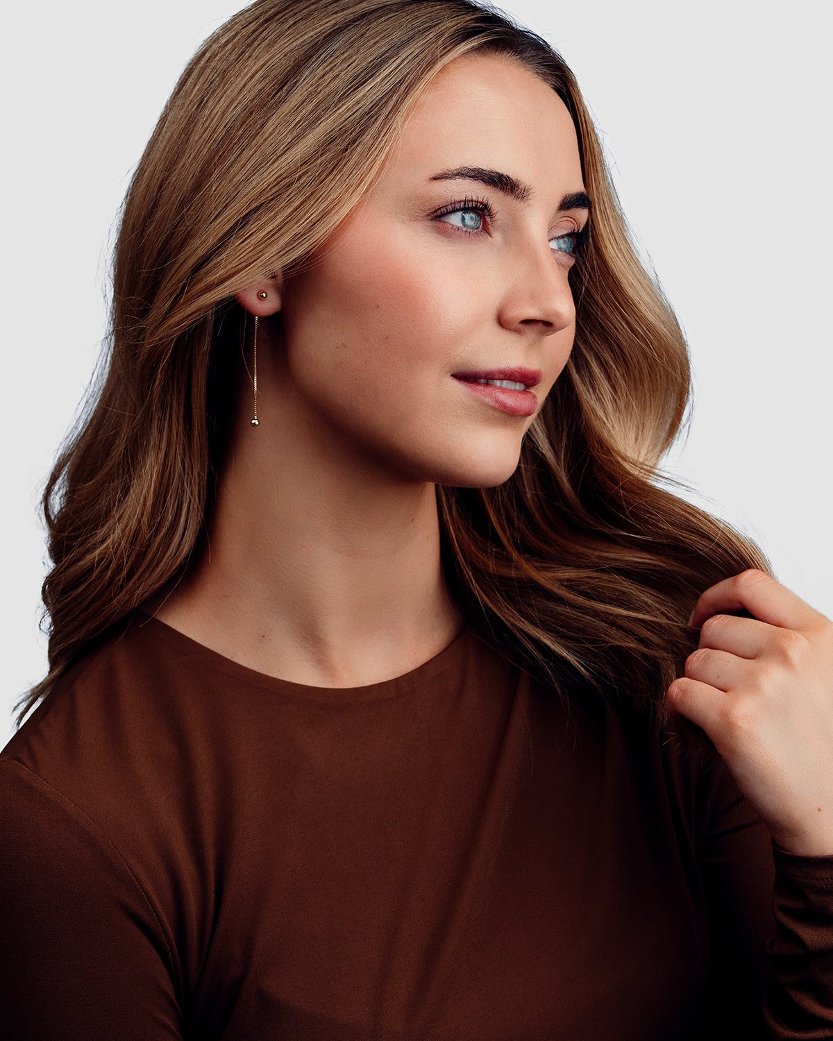 Eva Drop Øreringe - 18 karat forgyldt