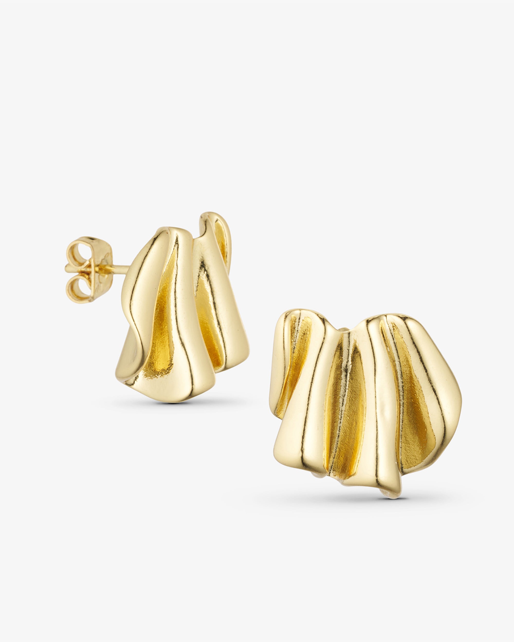 Vega Studs - 18 karats guldpläterade