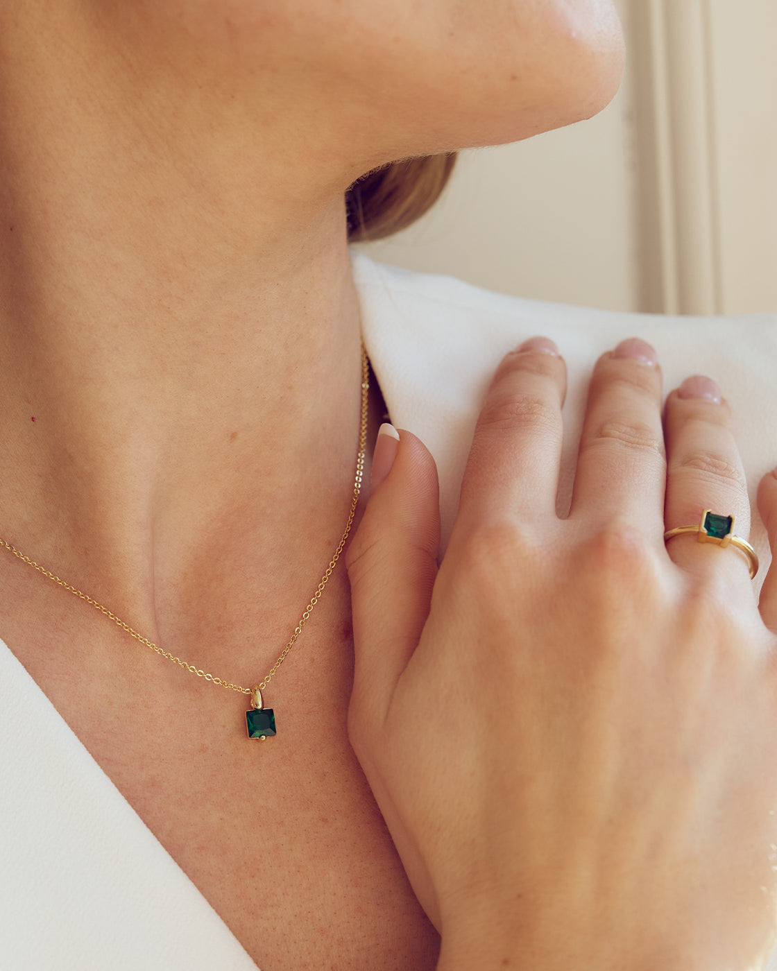 Agnes Halsband - Zirconia - 18 karat guldpläterad
