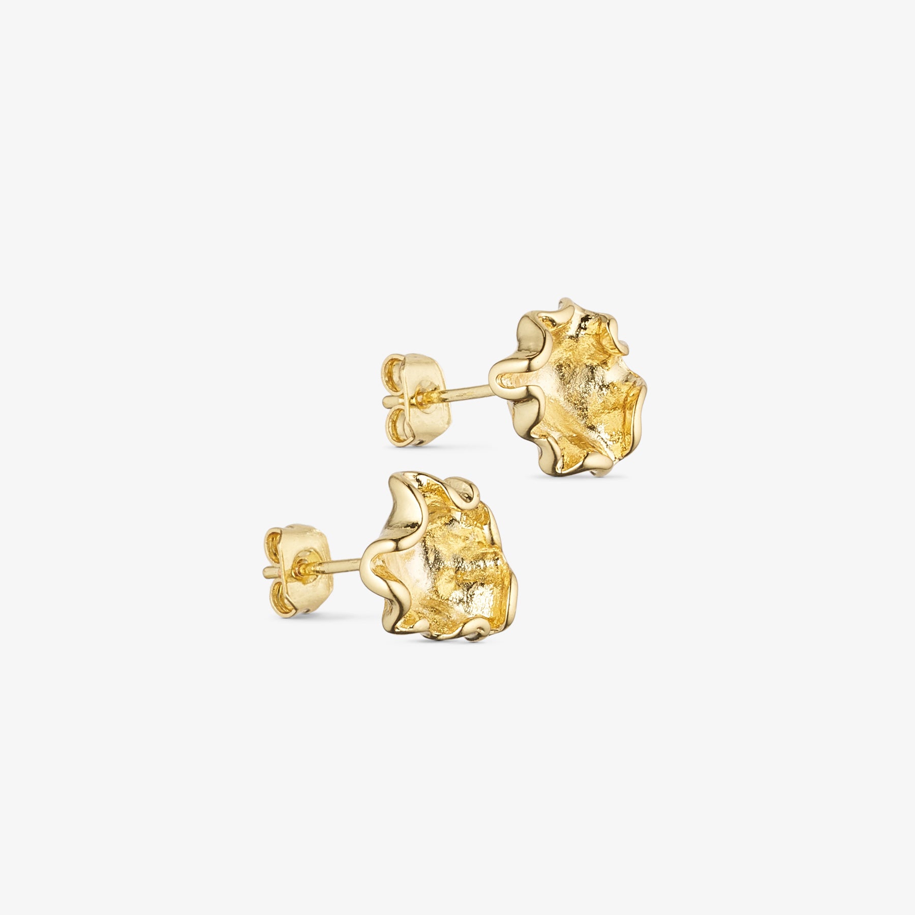 Vega Stud Earrings - 18 carat gold plated