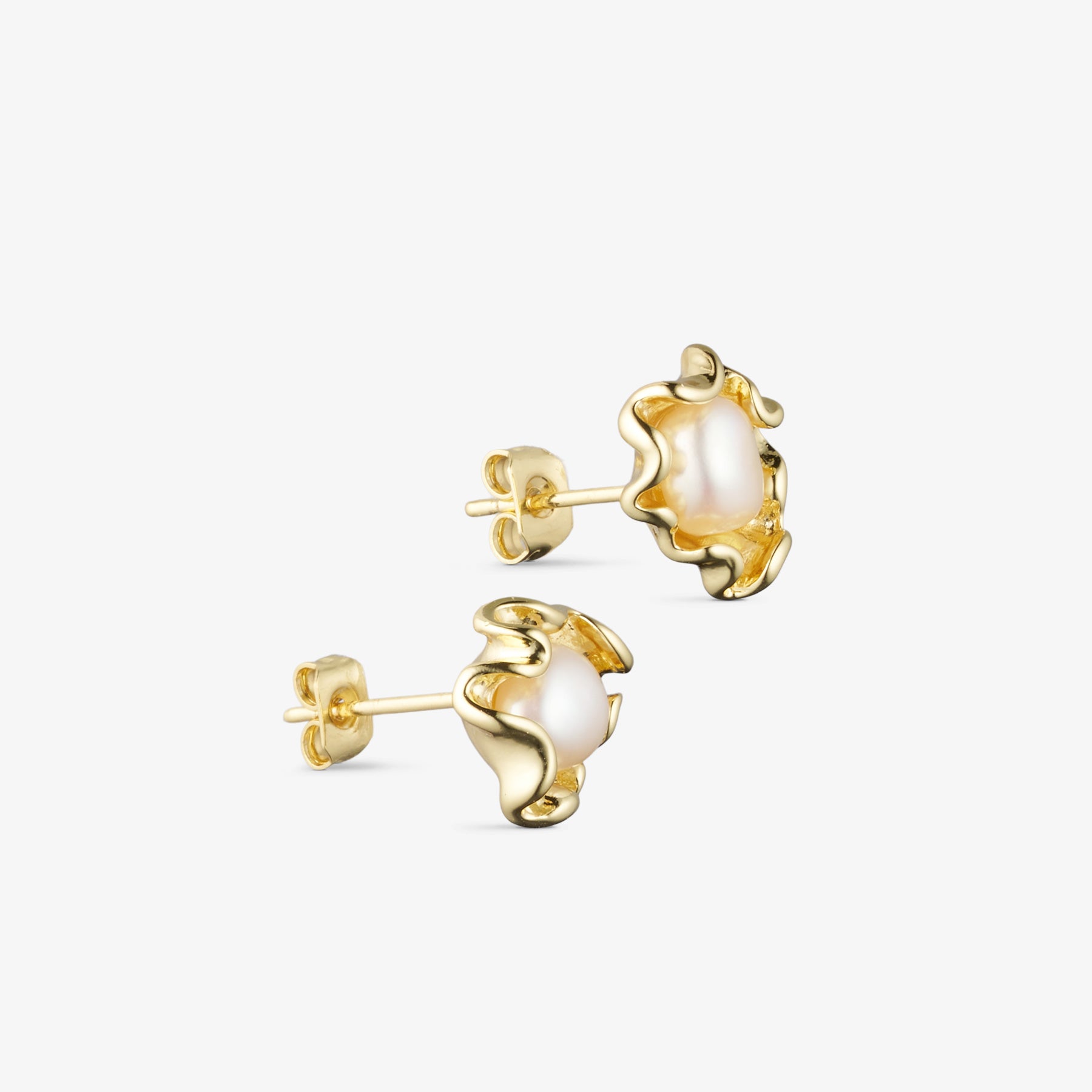 Vega Stud Earrings - 18 carat gold plated