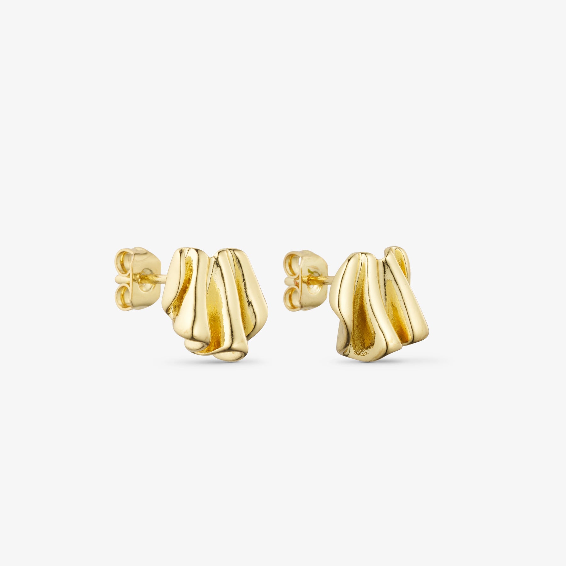 Vega Stud Earrings - 18 carat gold plated