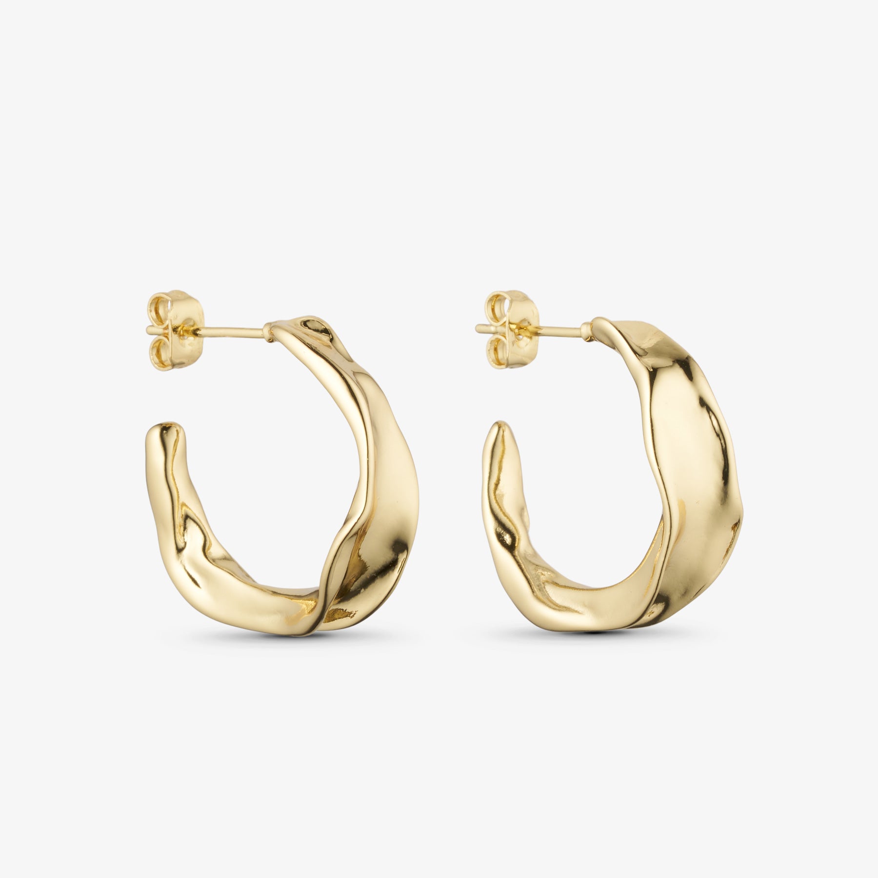 Vega Stud Earrings - 18 carat gold plated