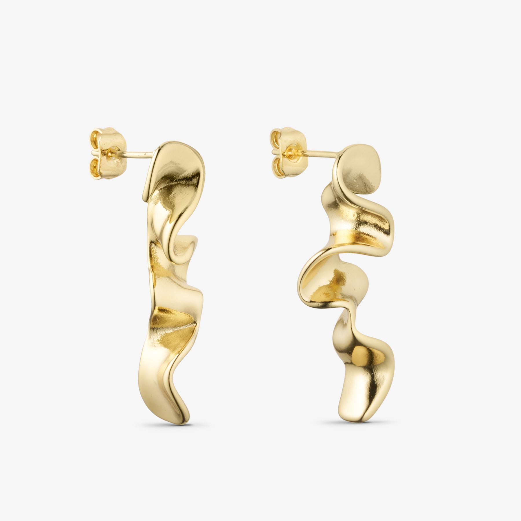 Vega Stud Earrings - 18 carat gold plated