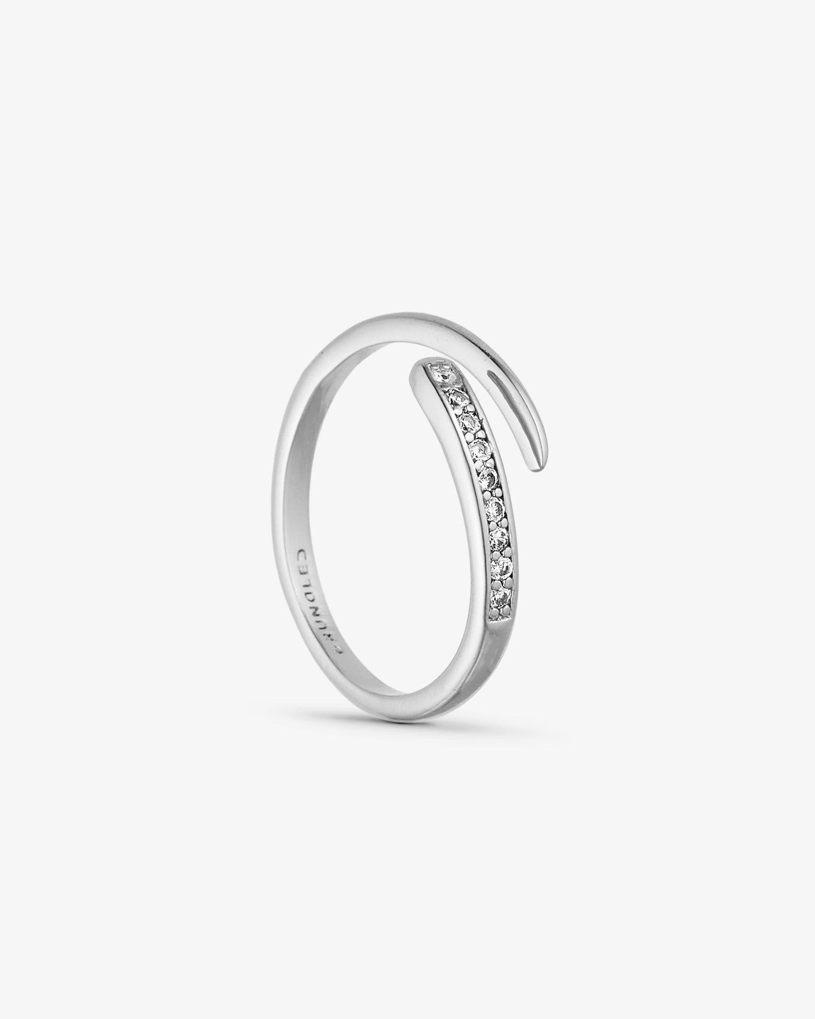 Elin Ring - Zirkonia - Sølvbelagt